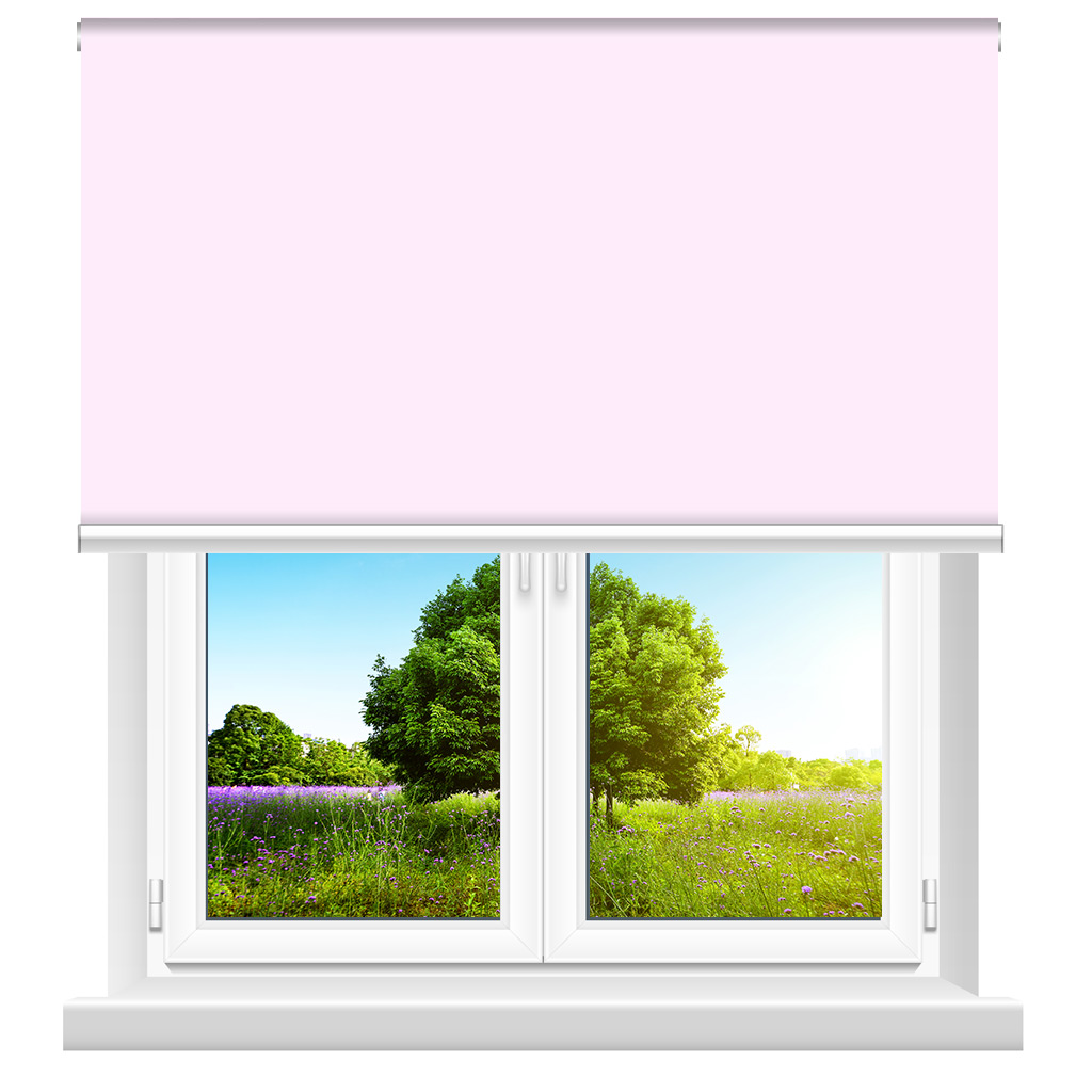 321023 Μονόχρωμες Ρολοκουρτίνες Συσκότισης -Blackout Ρόλερ-  Ανοιχτό Ροζ