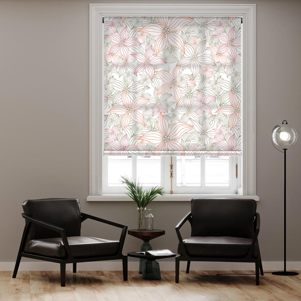 464031 Εμπριμέ Ρολοκουρτίνα - Roller με σχέδιο