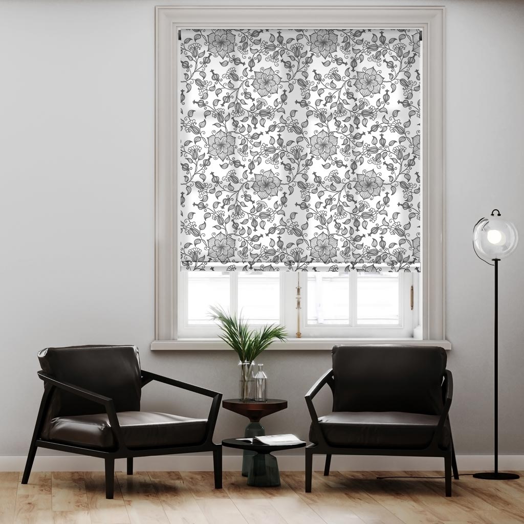 2038 Εμπριμέ Ρολοκουρτίνα - Roller με σχέδιο