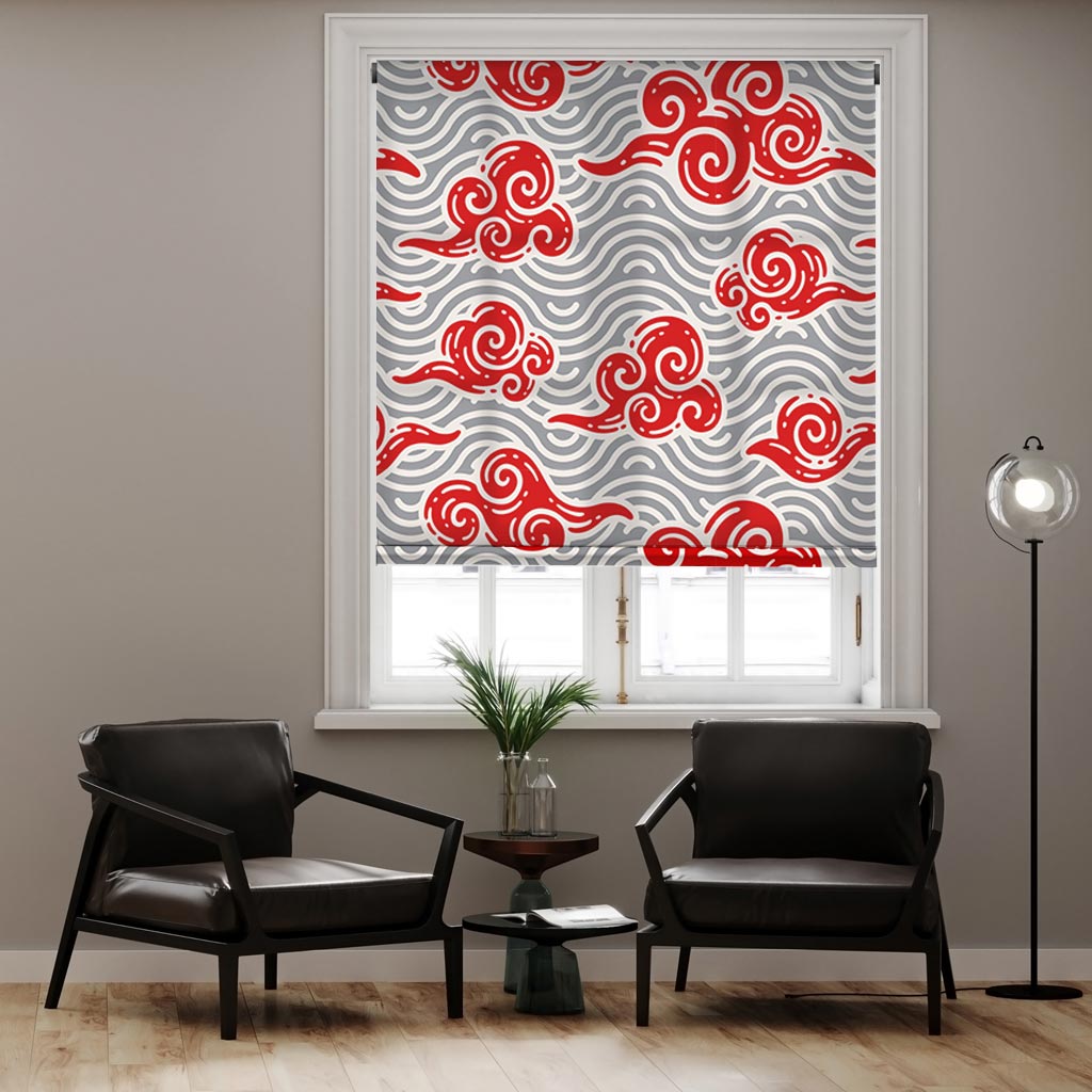 464056 Εμπριμέ Ρολοκουρτίνα - Roller με σχέδιο