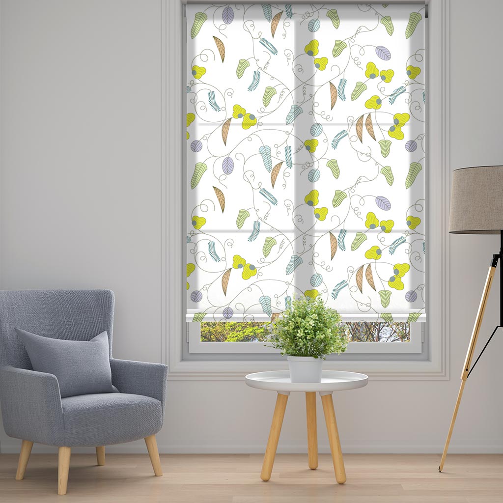 464058 Εμπριμέ Ρολοκουρτίνα - Roller με σχέδιο