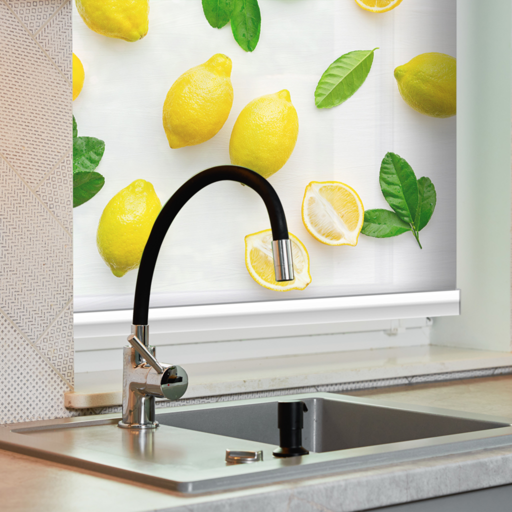 466004  Εμπριμέ Ρολοκουρτίνα - Roller με σχέδιο