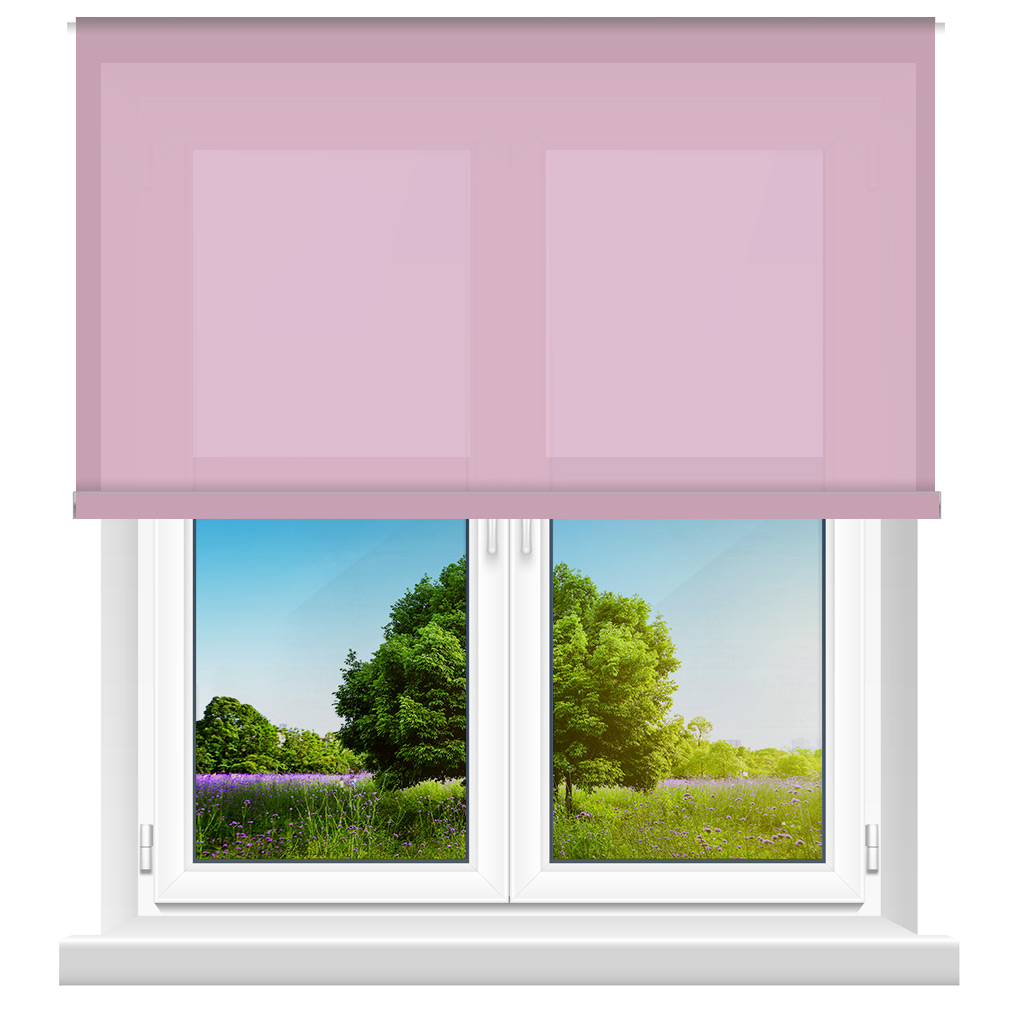 583010 Μονόχρωμες Ρολοκουρτίνες Μερικής Συσκότισης Ρόλερ- Σωμόν