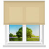583021 Μονόχρωμες Ρολοκουρτίνες Μερικής Συσκότισης Ρόλερ- Ανοιχτό Καφέ