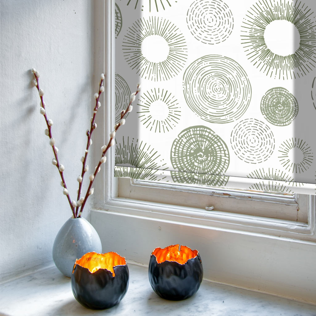 2046-2 Εμπριμέ Ρολοκουρτίνα - Roller με σχέδιο