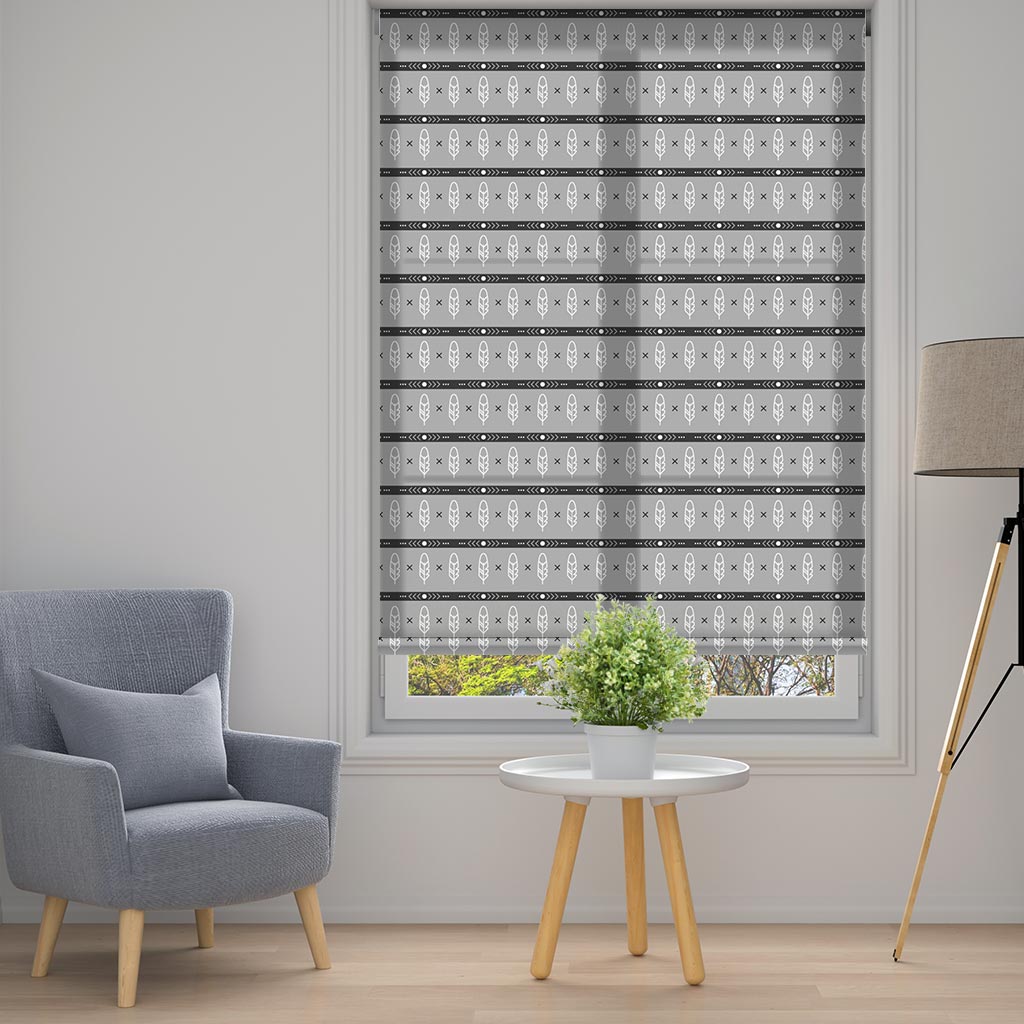 2086-3 Εμπριμέ Ρολοκουρτίνα - Roller με σχέδιο