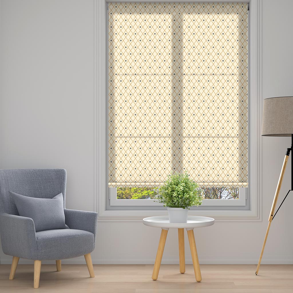 2086-4 Εμπριμέ Ρολοκουρτίνα - Roller με σχέδιο