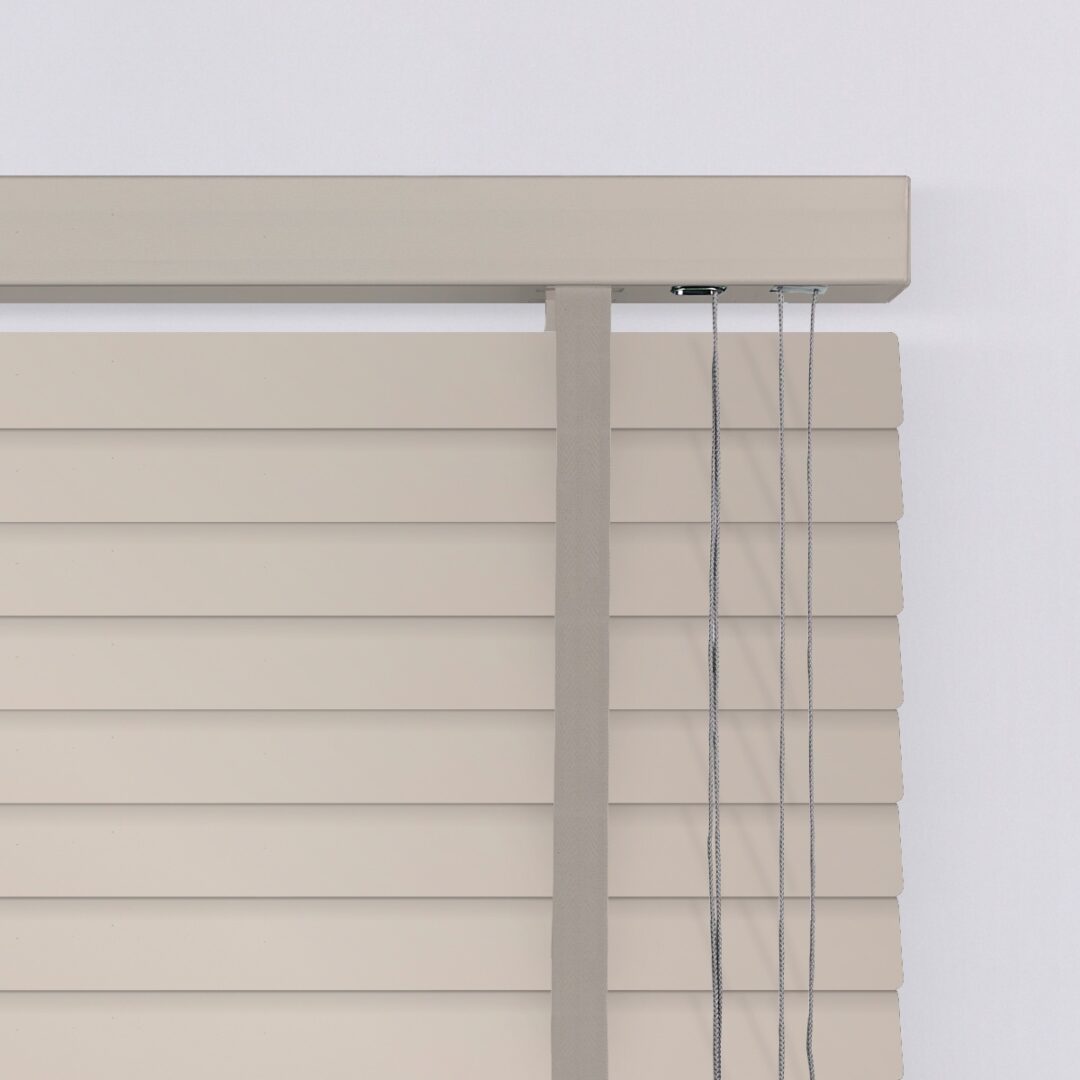 805282 Ξύλινες Περσίδες-Στόρια-50mm-Ζαχαρί Σκούρο Από Φυσικό Ξύλο