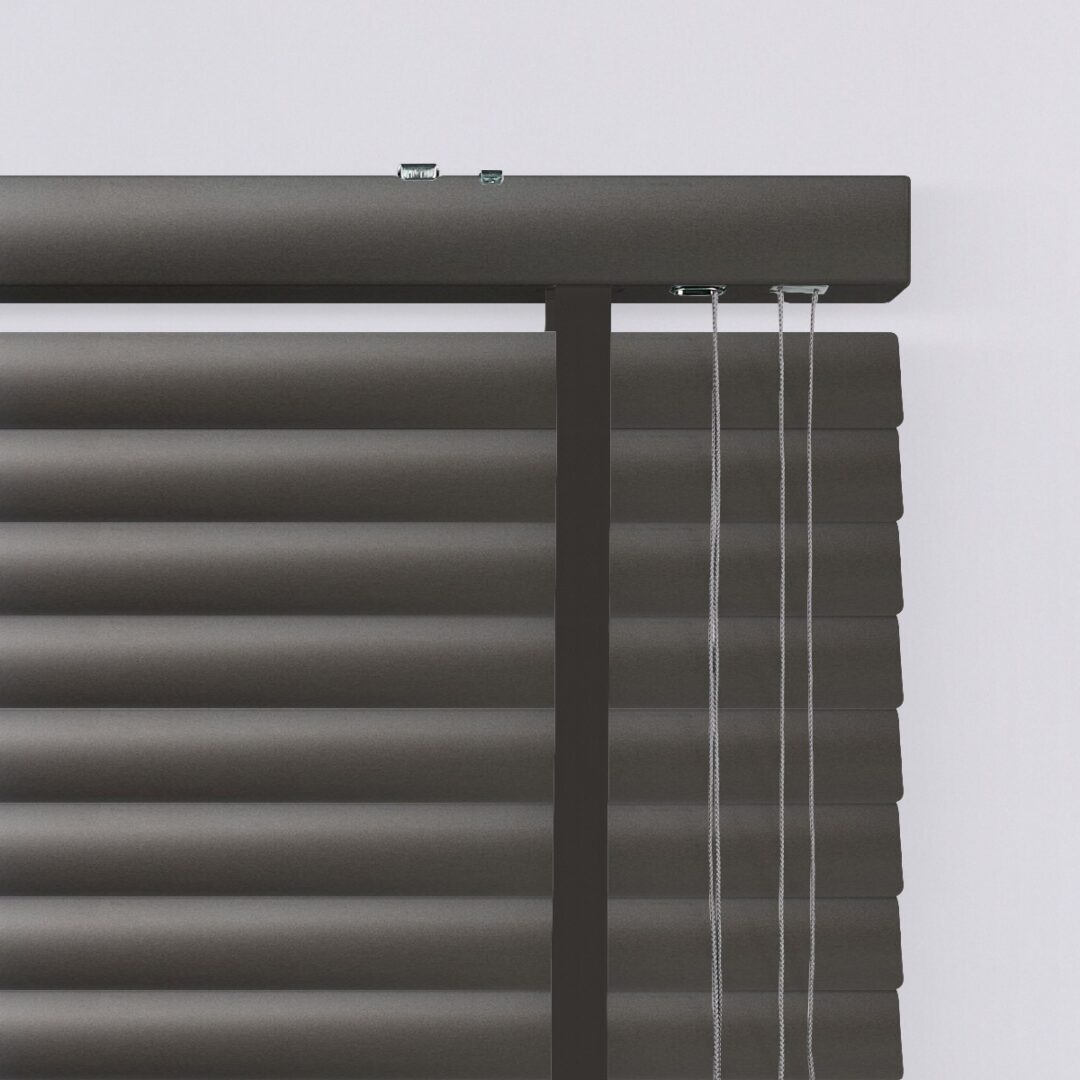 825313 Περσίδες Αλουμινίου-Στόρια-50mm-Μονόχρωμες Ανθρακί Μεταλλικό Ματ
