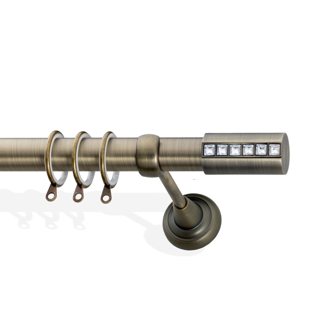 57833 Μεταλλικό Κοντάρι Κουρτίνας Μπρονζέ