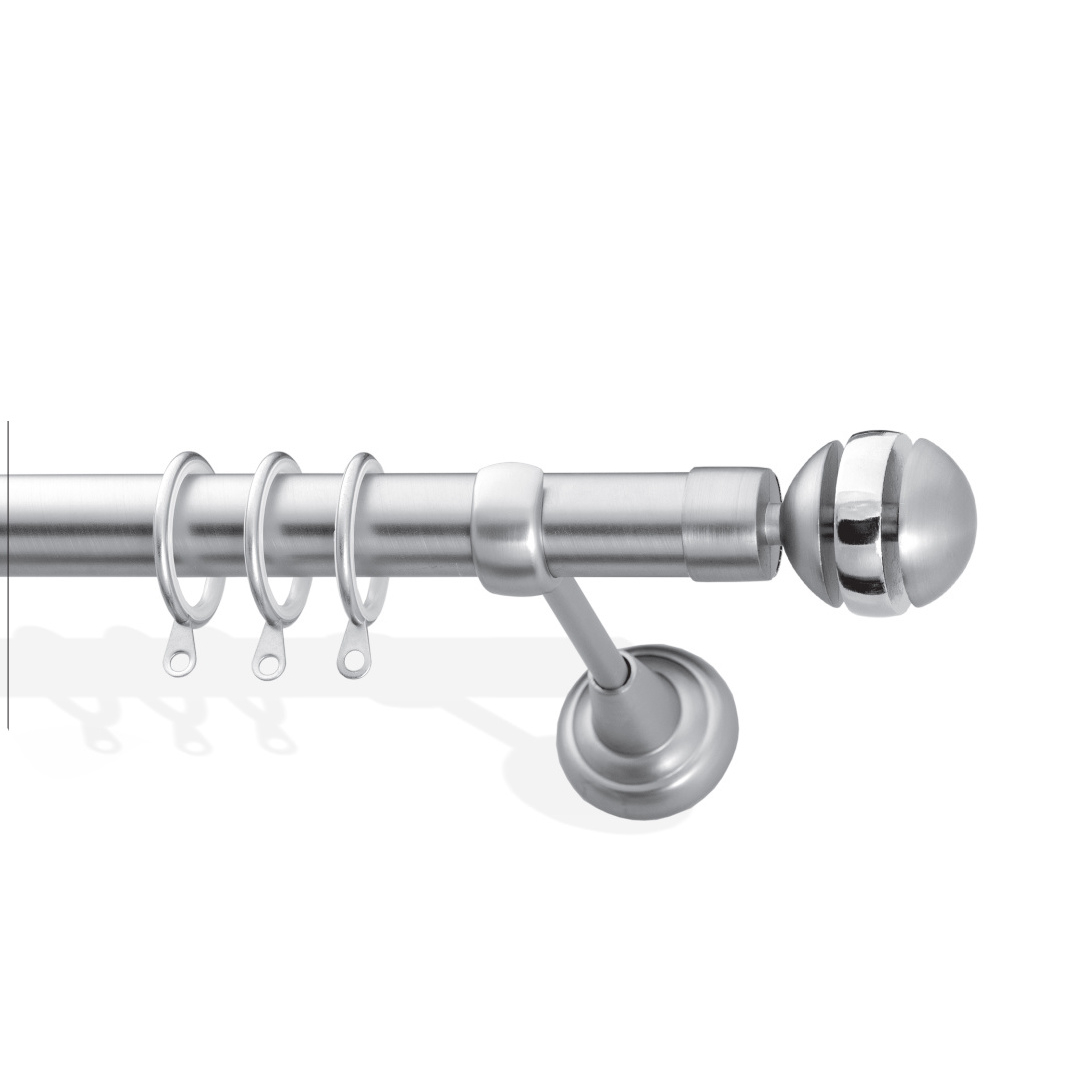 57933 Μεταλλικό Κοντάρι Κουρτίνας Νίκελ