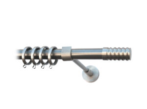 35863-2 Μεταλλικό Κοντάρι Κουρτίνας Νίκελ Ματ