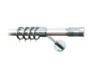 35864 Μεταλλικό Κοντάρι Κουρτίνας Νίκελ Ματ