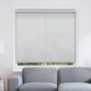 583001 Μονόχρωμες Ρολοκουρτίνες Μερικής Συσκότισης Ρόλερ- Λευκό