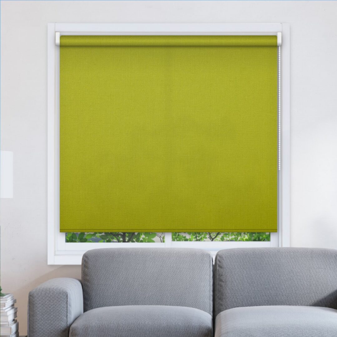 583018 Μονόχρωμες Ρολοκουρτίνες Μερικής Συσκότισης Ρόλερ- Πράσινο Μήλο