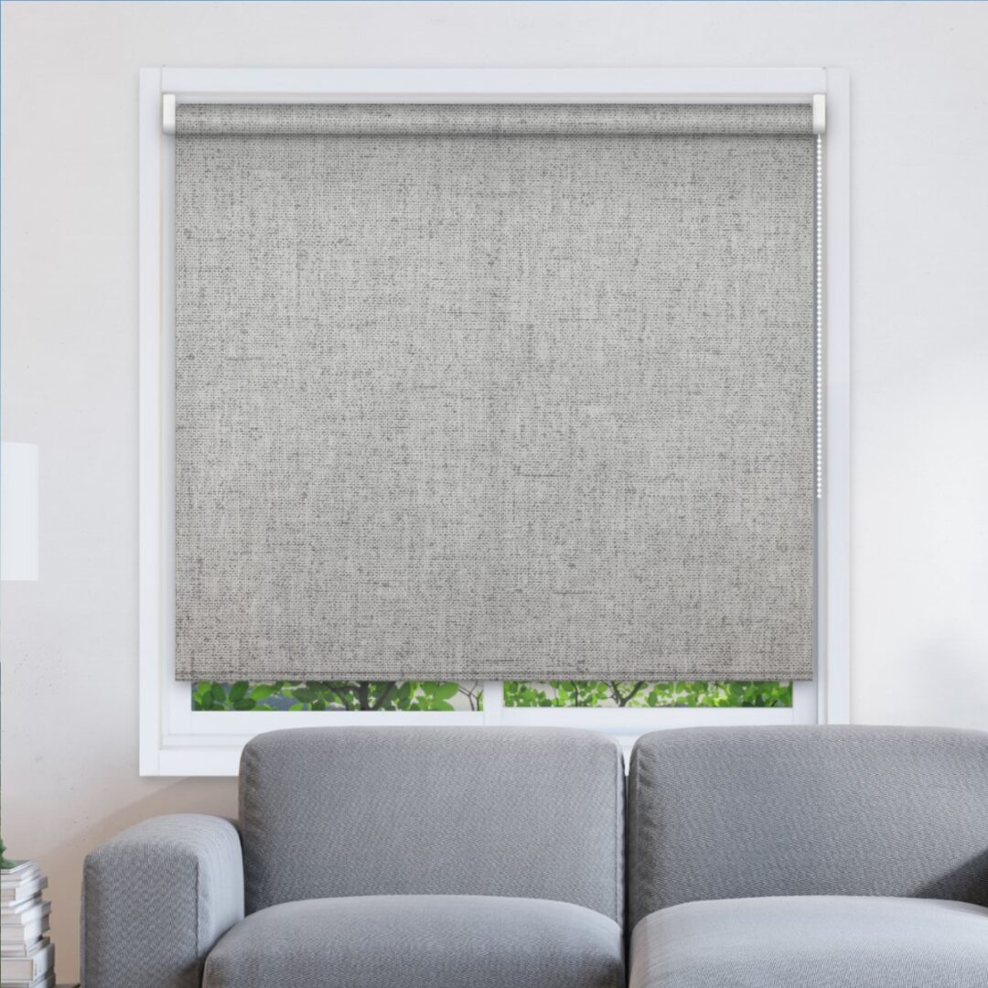 482104 Ρολοκουρτίνες -Roller Blinds- Σειρά Lino  -Ρόλερ- Ολικής Συσκότισης Ανοιχτό Γκρι