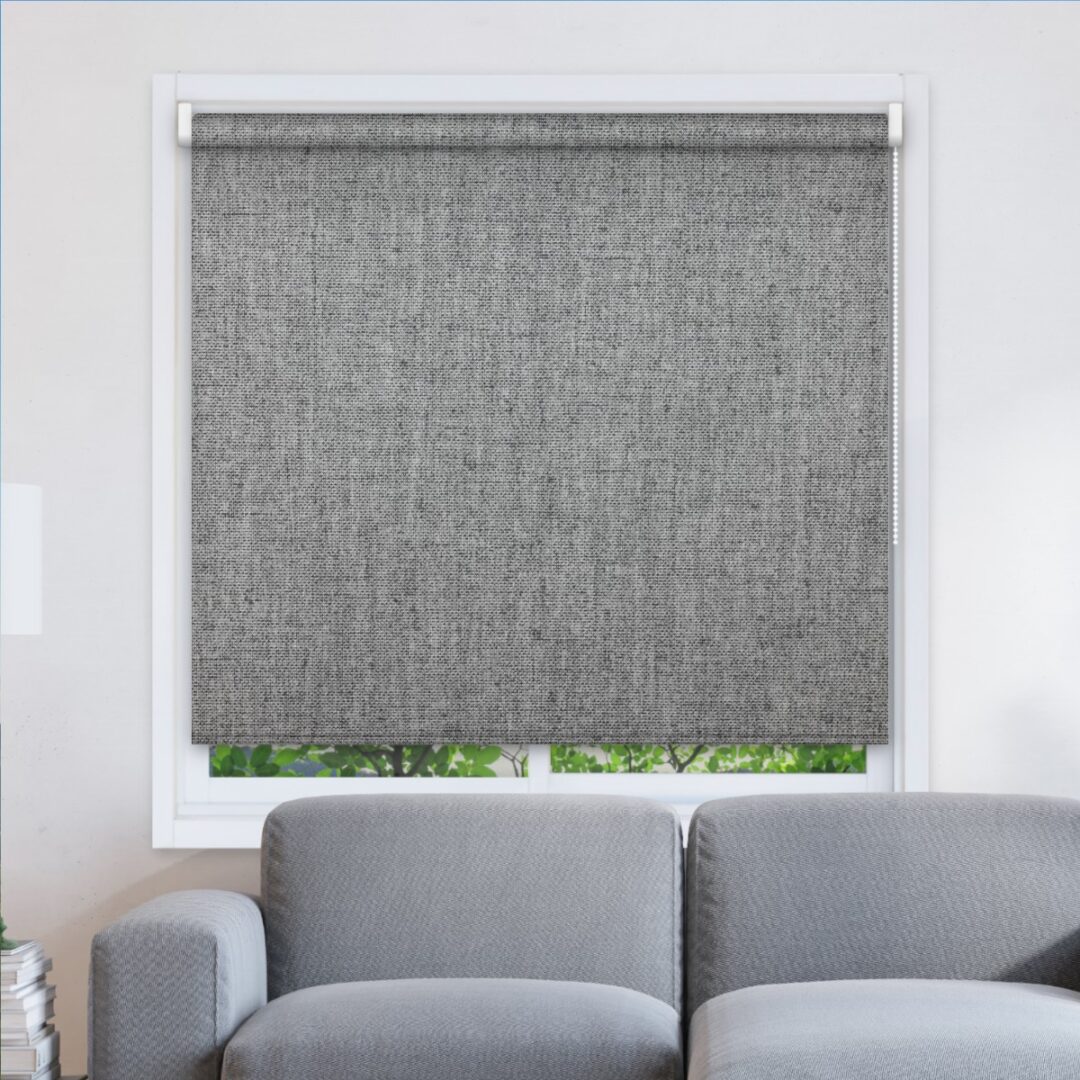 482105 Ρολοκουρτίνες -Roller Blinds- Σειρά Lino  -Ρόλερ- Ολικής Συσκότισης Γκρι