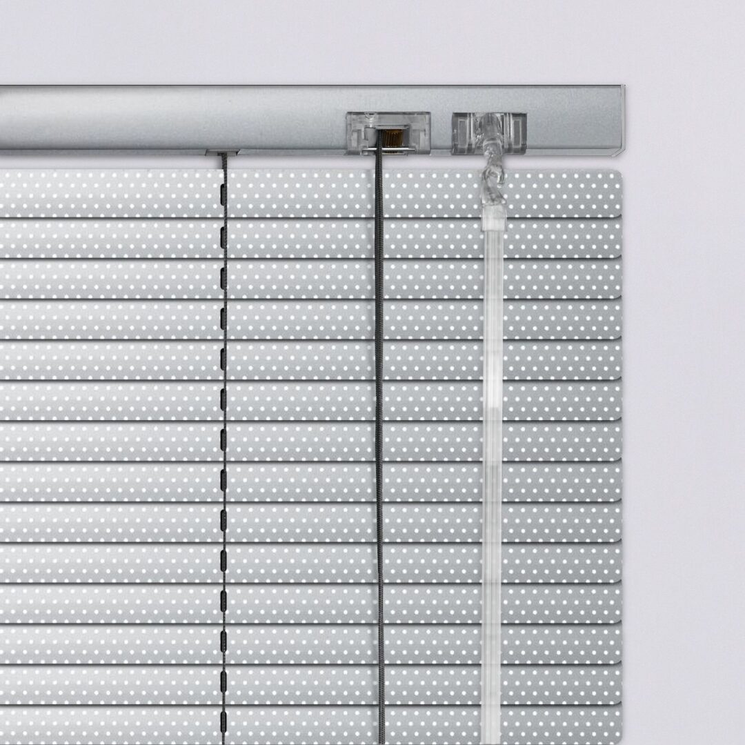 847056 Περσίδες Αλουμινίου-Στόρια-16mm-Ασημί διάτρητο
