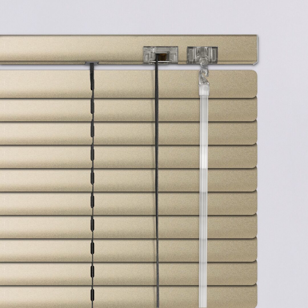 836191 Περσίδες Αλουμινίου-Στόρια-25mm-Ανοιχτό χρυσό τύπου σαγρέ