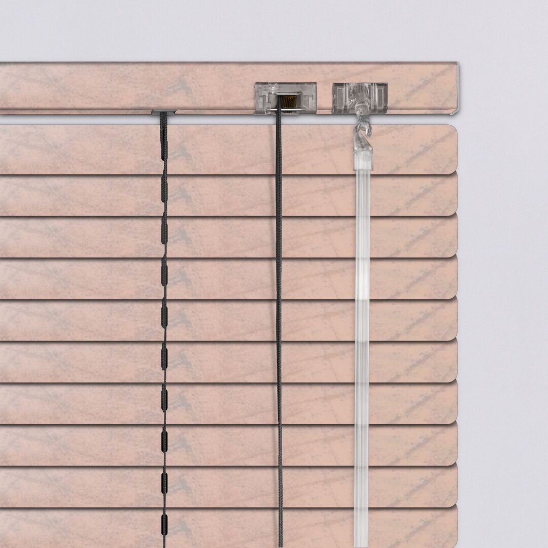 83540903 Περσίδες Αλουμινίου-Στόρια-25mm-Εμπριμέ Καφέ Γραμμές