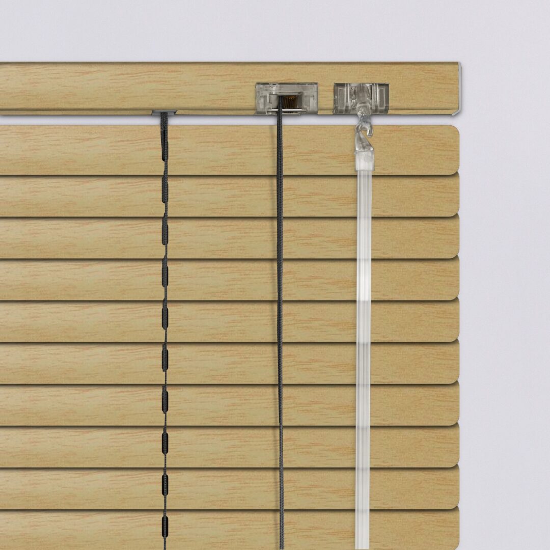 836632 Περσίδες Αλουμινίου-Στόρια-25mm-Ανοιχτό ξύλο