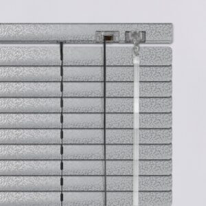 837007 Περσίδες Αλουμινίου-Στόρια-25mm-Σαγρέ-Λευκό-Γκρι