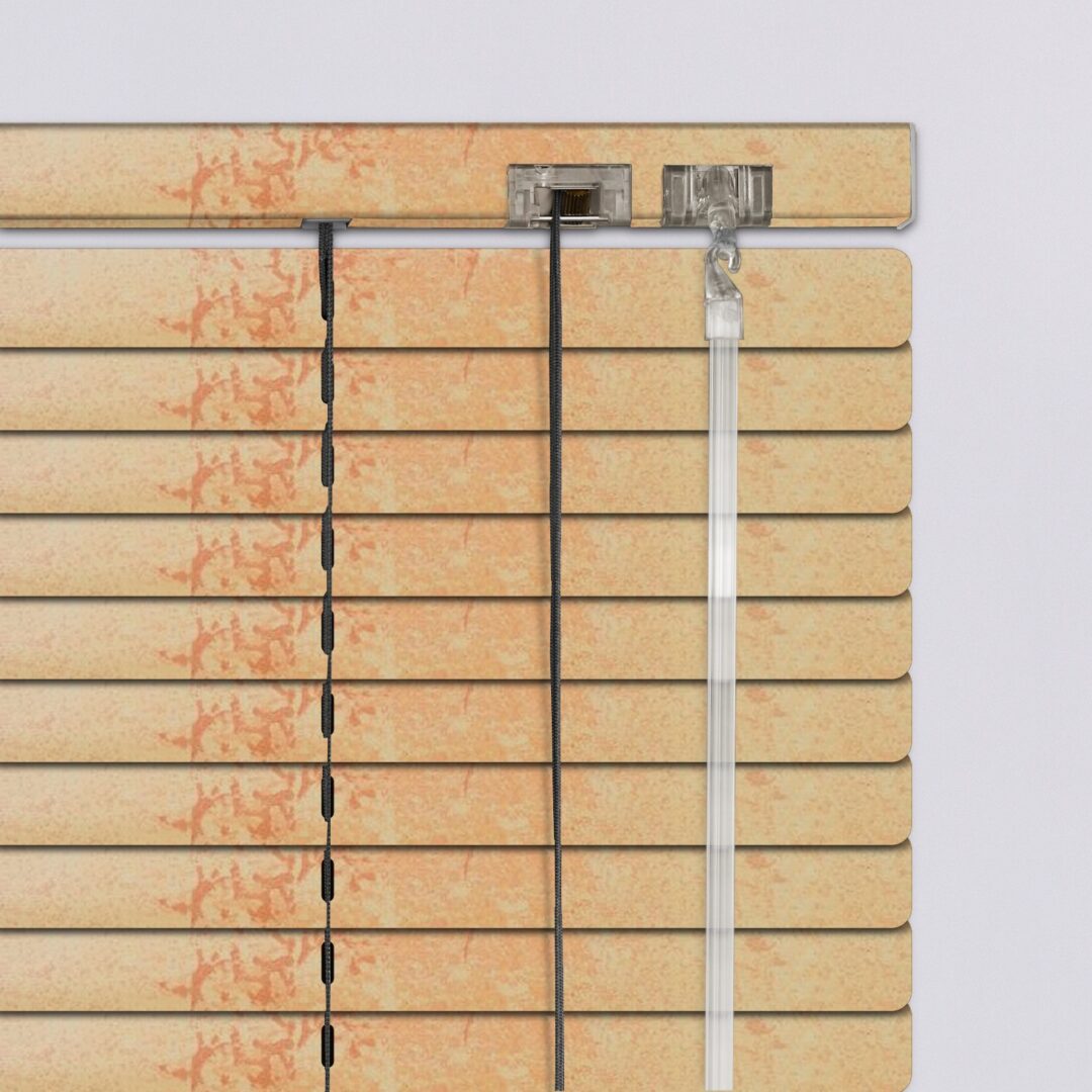 A25-7622-TEMPLATE 837622 Περσίδες Αλουμινίου-Στόρια-25mm-Εμπριμέ Πορτοκαλί Πιτσιλιές