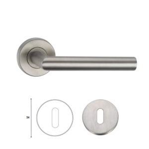 Πόμολο Μεσόπορτας Οβάλ Ø52 - INOX Ανοξείδωτο