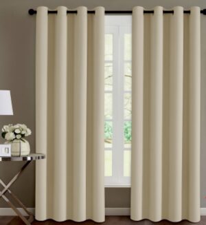 Κουρτίνα Blackout με Τρουκ 140x260 - Μπεζ