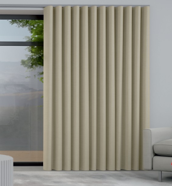 Κουρτίνα Blackout Wave 140x260 - Μπεζ