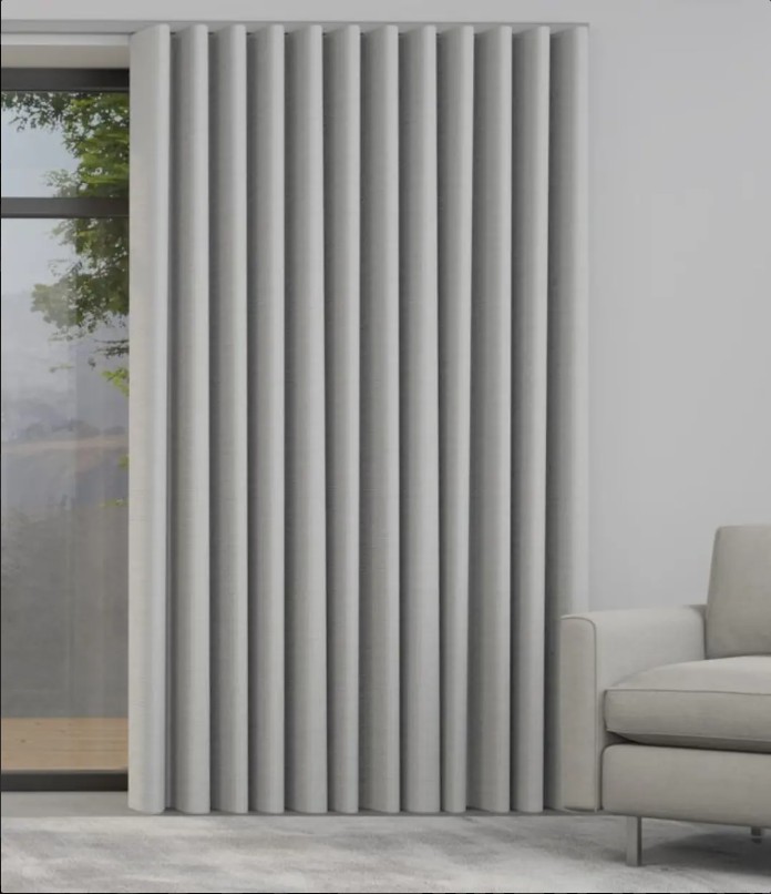 Κουρτίνα Blackout Wave 140x260 - Γκρι